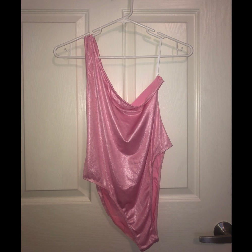 Glittery Pink Bodysuit